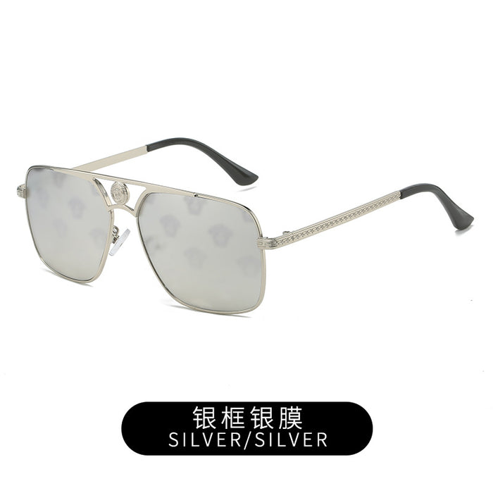 Wholesale Box sunglasses, women's metal frame sunglasses, imitation brand glasses, sunscreen sunglasses