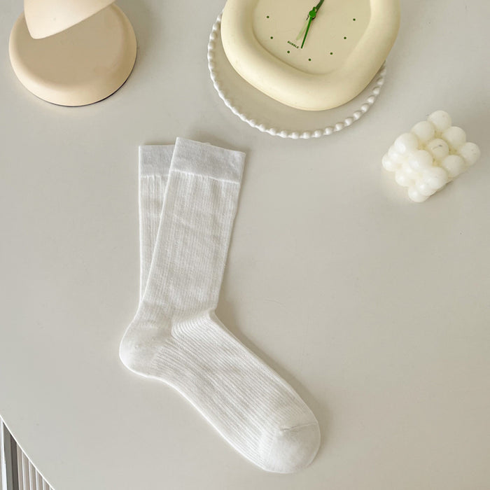 Wholesale Thin pile socks with hollow out versatile center tube