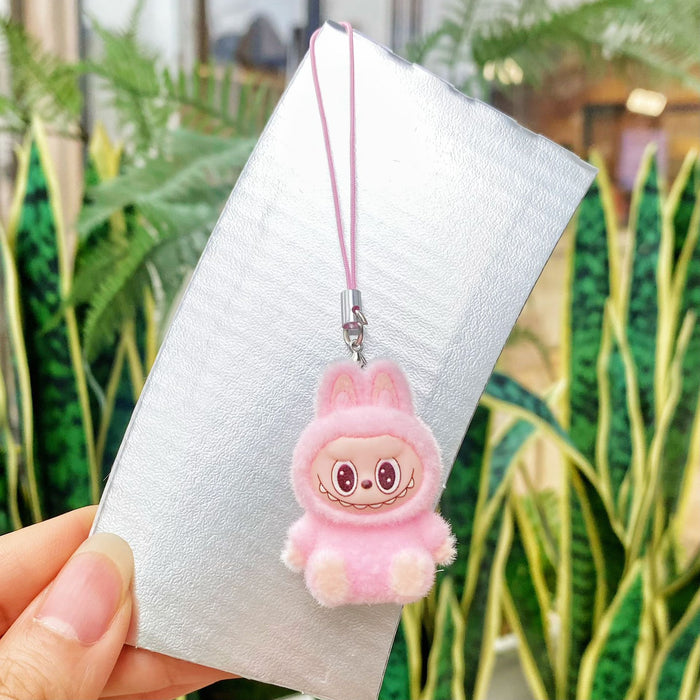 Wholesale Flocked cute cartoon keychain