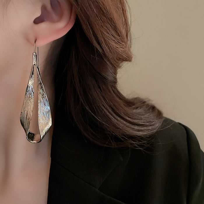 Wholesale Leaf Ear Hook Niche Temperament Earrings
