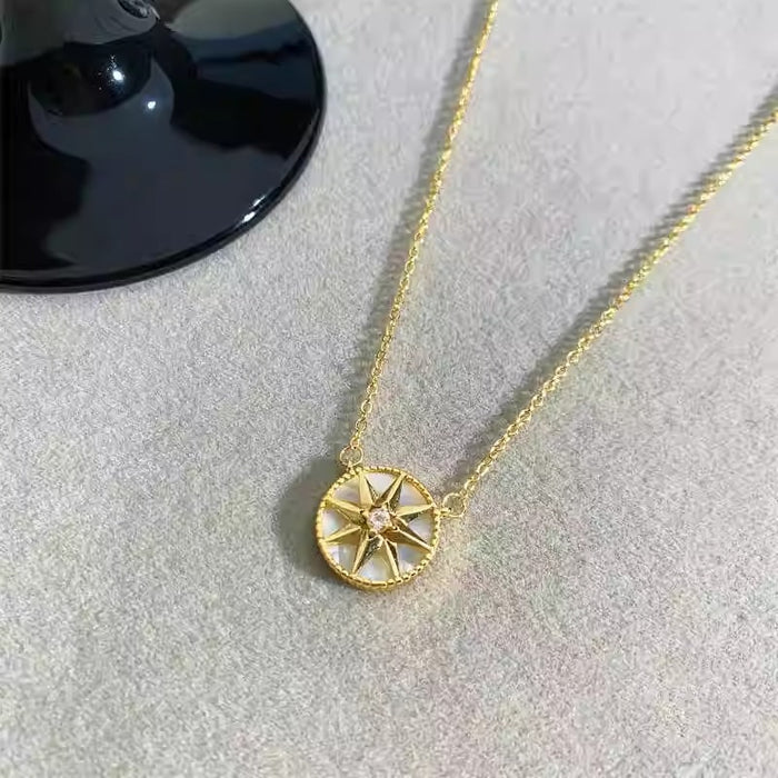 Wholesale Pendant round collarbone sweater chain