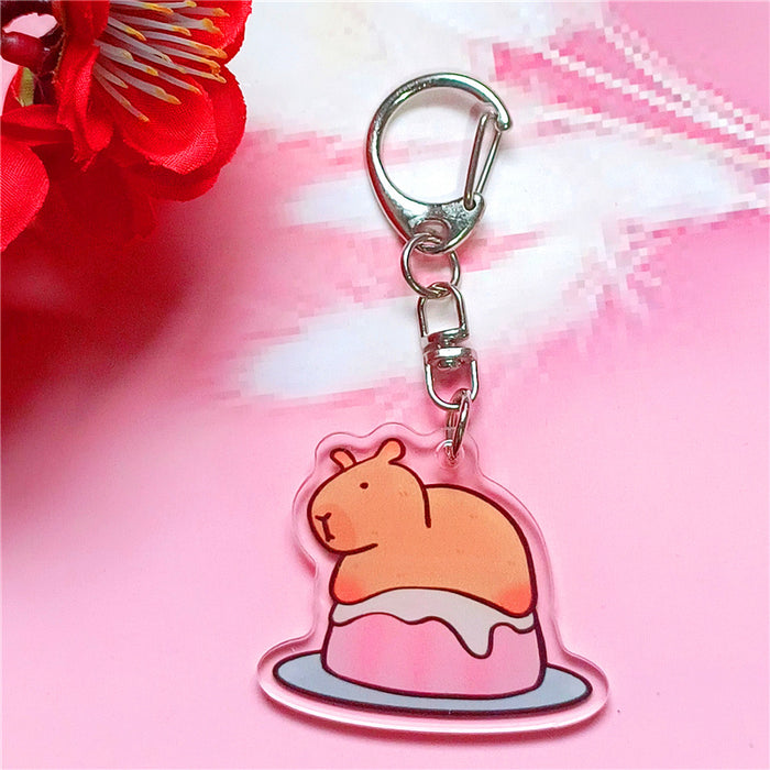 Wholesale Cartoon Keychain Acrylic Double-Sided Key Ring