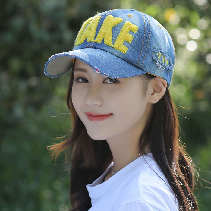 Wholesale Cowboy hat, fashionable and versatile, street sunshade hat, baseball hat, sun protection duckbill hat