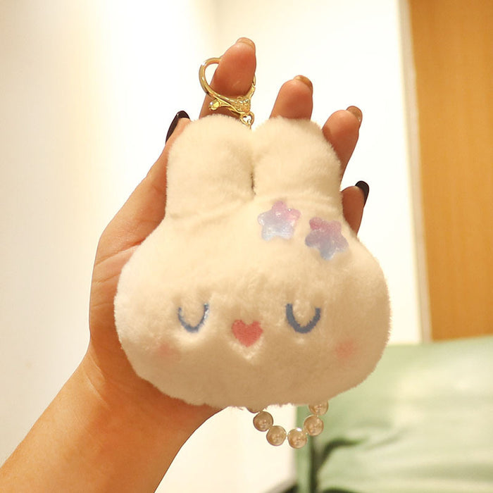 Wholesale Cute Floppy Eared Dog Plush Keychain Bag Charm PP Cotton Filled Fashion Accessory For Bags And Keys