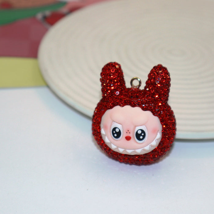 Wholesale Soft Clay Keychain with Diamonds,  Cute Personalized Bag Pendant,  Car Keychain,  Colorful Accessories