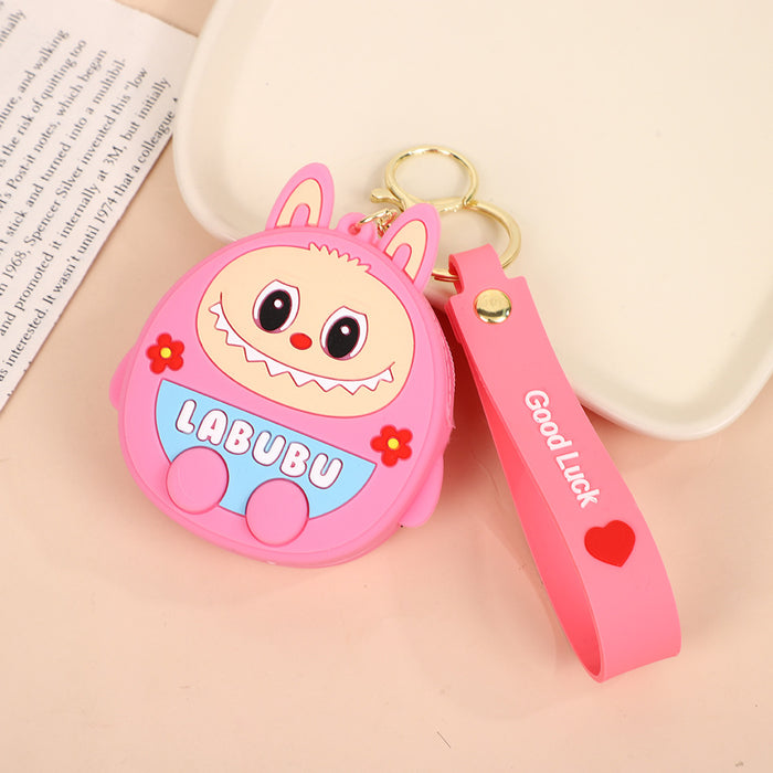 Wholesale New Cartoon Wallet Cute Keychain Storage Bag Silicone Doll Cute Portable Wallet