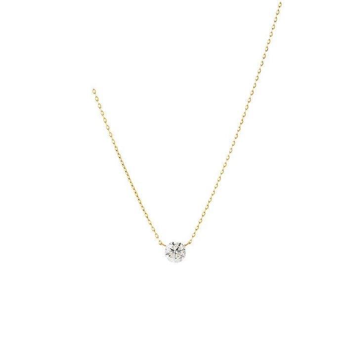 Wholesale round non-claw diamond necklace 925 silver gold plated 10/20/30 stacked clavicle chain