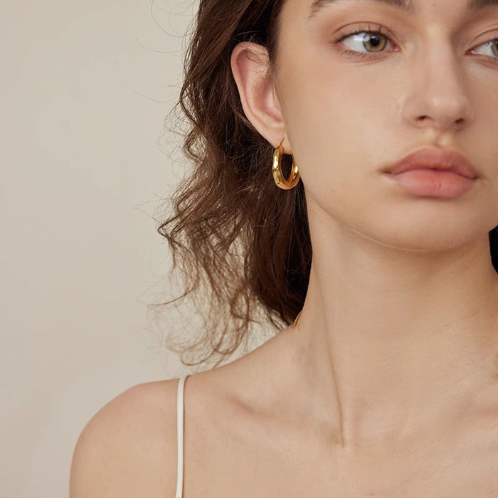 Wholesale 925 Silver Retro Ear Ring Earrings Women's  Ear Studs All-match Earrings