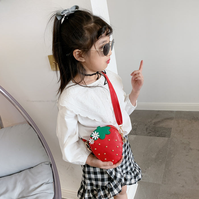 Wholesale Stylish crossbody bag, adjustable fruit bag, cute princess coin purse