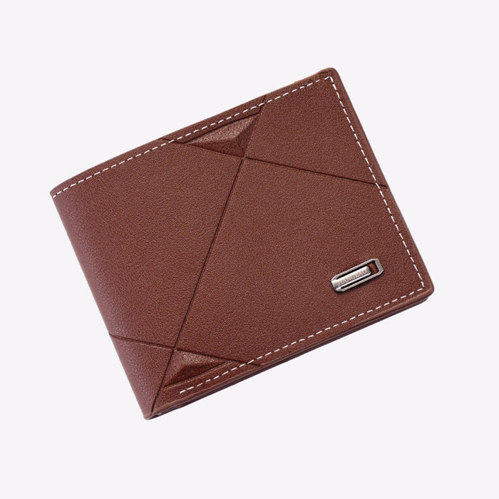 Wholesale Men's Wallet with Multiple Card Slots Thin Horizontal Design JDC-WT-PC002