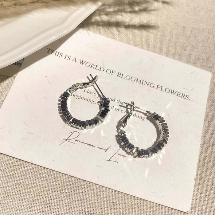Wholesale Square hoop earrings high-end earrings
