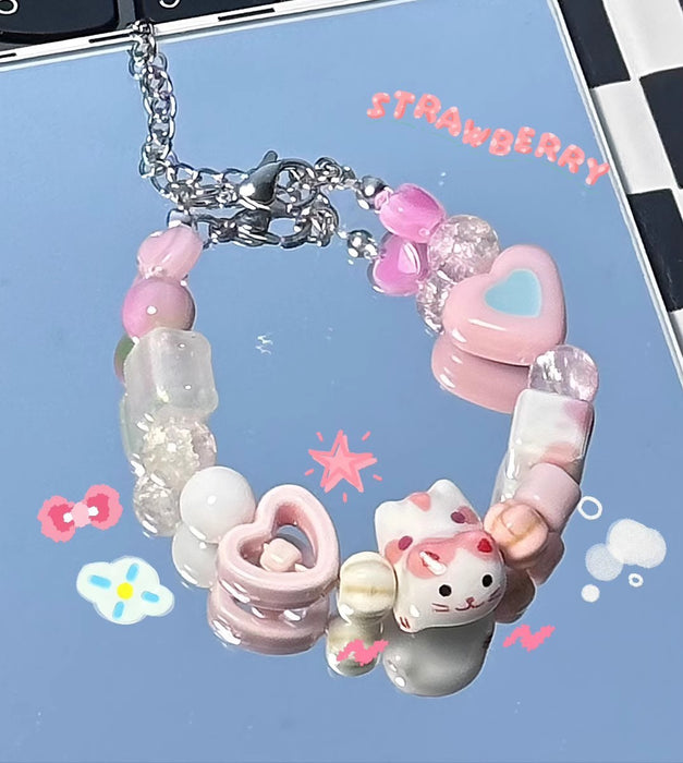 Wholesale Colorful Rainbow Star Elastic Rope Bracelet Jewelry