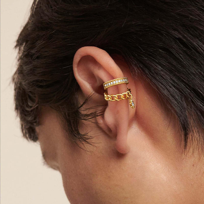 Wholesale Ear bone clip with stylish design and chain style ear clip without ear holes