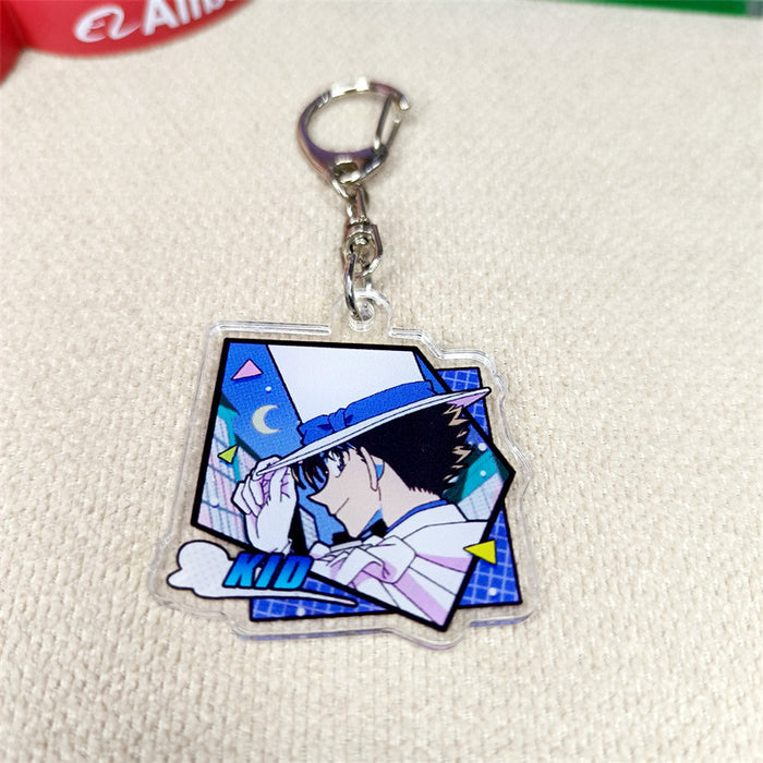 Wholesale Cartoon Animation Peripheral Acrylic Keychain Cute Backpack Decorative Pendant Keyring