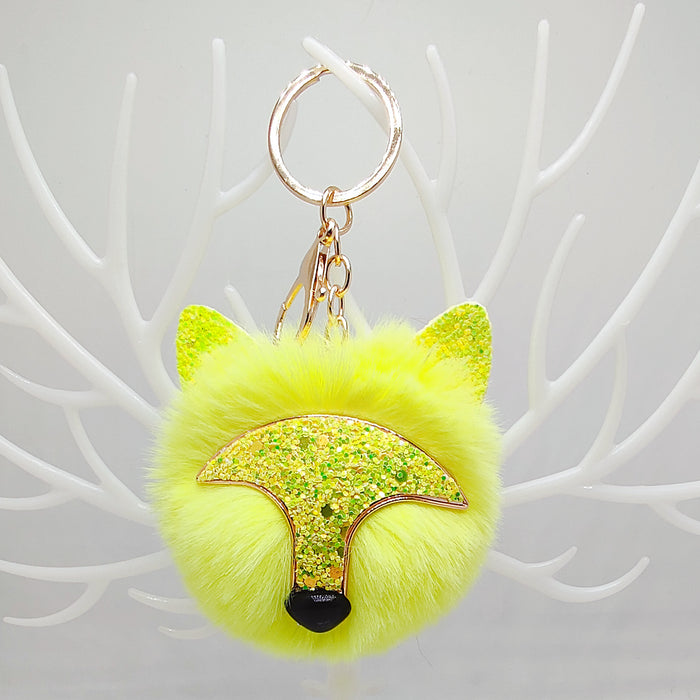 Wholesale Plush pendant, car keychain, fur ball pendant, bag decoration