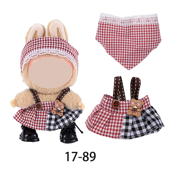 Wholesale Only Clothes Character Pattern Overalls Set doll clothes