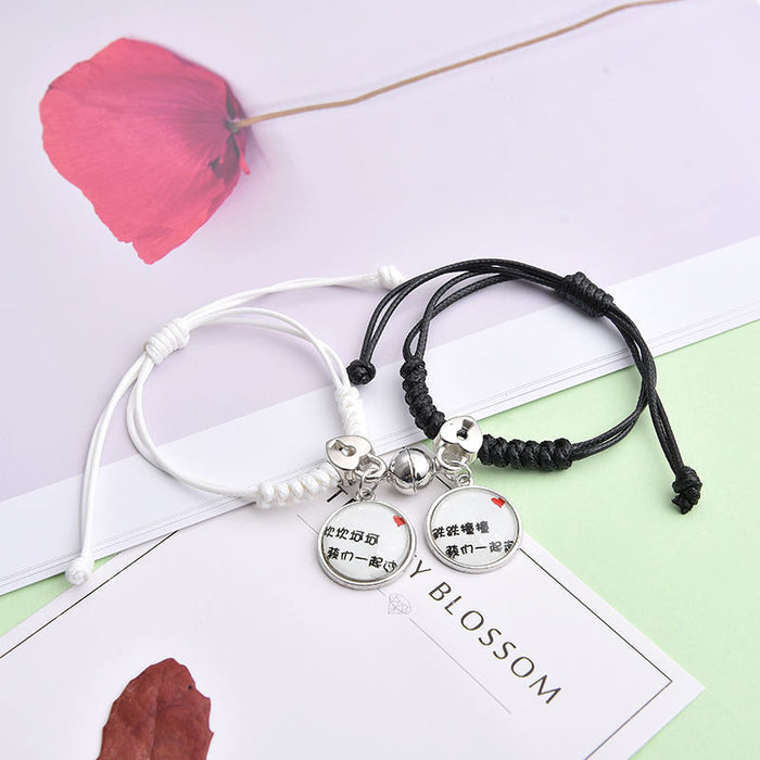 Wholesale Magnet Bracelet Cute Braided Bracelet