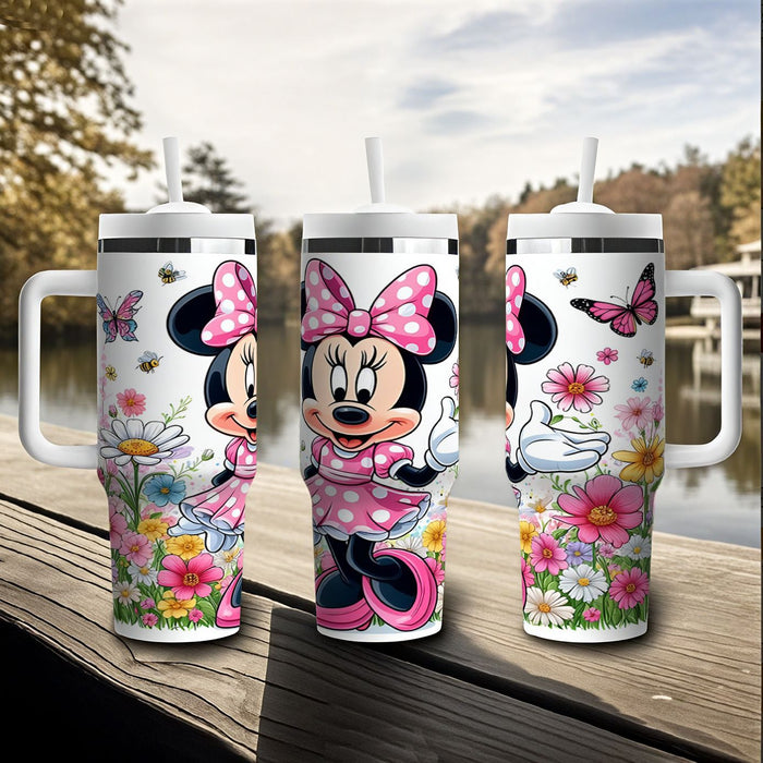 Wholesale Tumbler Cute Cartoon Pattern 40OZ Stainless Steel Car Ice Bullies Cup