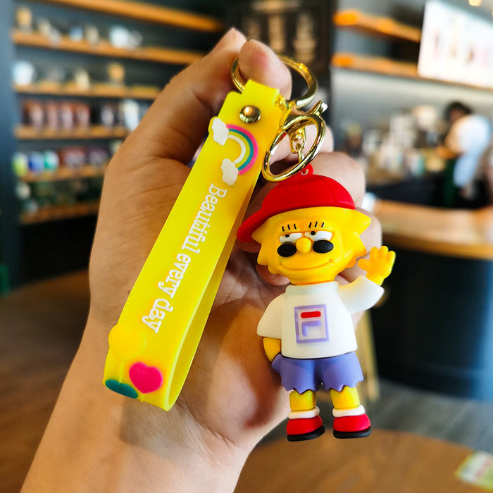 Wholesale Cartoon Doll 3D Rubber Keychain JDC-KC-Tingm079