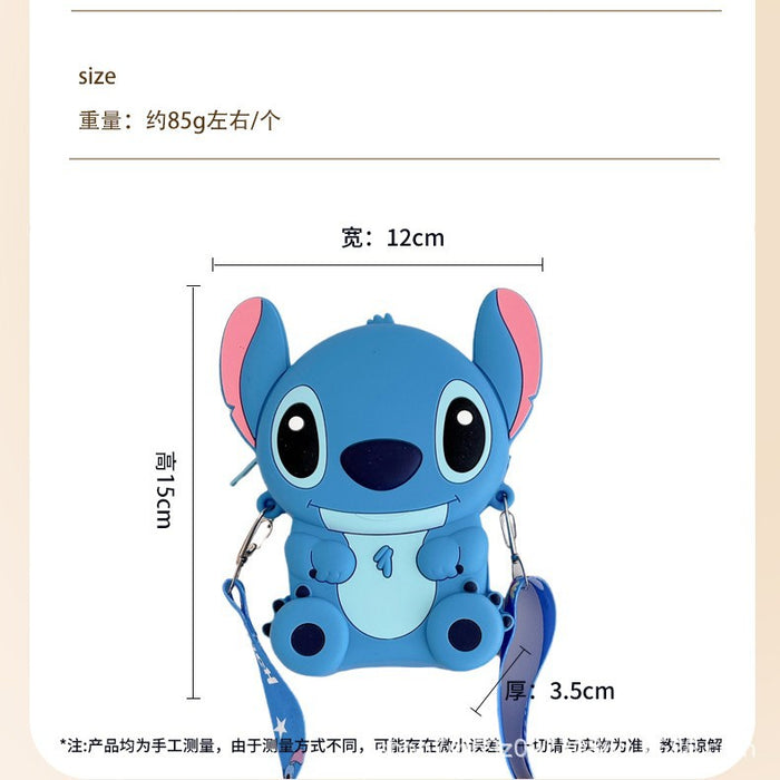 Wholesale Cartoon Children's Silicone Bag Fashion Shoulder Bag Toy Storage Earphone Bag Crossbody Bag