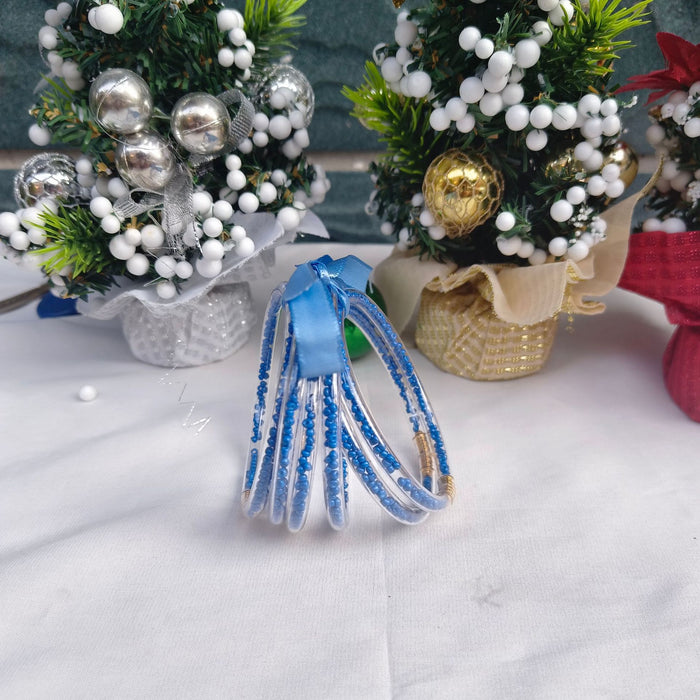 Wholesale 6-layer ribbon silicone tube Christmas bracelet