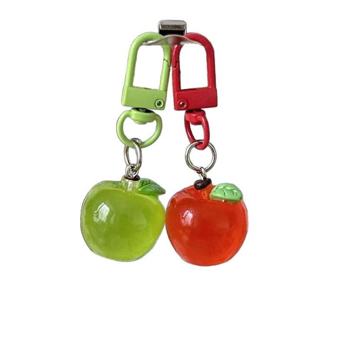 Wholesale Three-dimensional Apple Keychain Cute Simulation Fruit Pendant