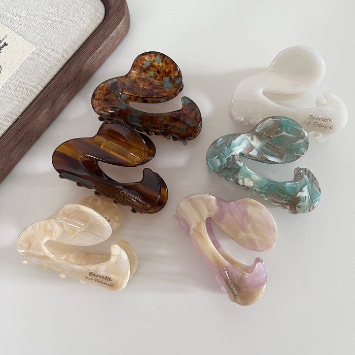 Wholesale Temperament Alien Medium Simple Half zip Hairpin with Shark Clip Hair Clip Hair Accessories