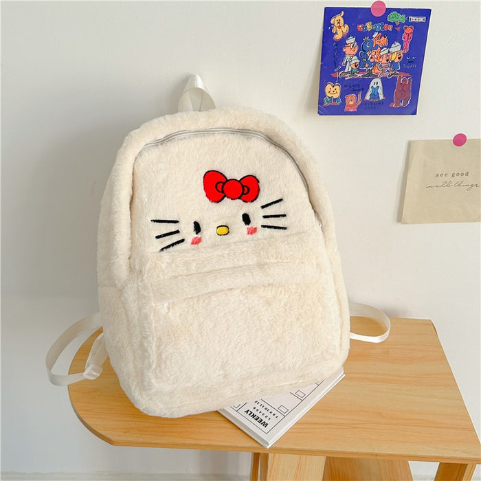 Wholesale Cartoon Cute Three-dimensional Bear Large Capacity Plush Backpack JDC-BP-ZeZ002