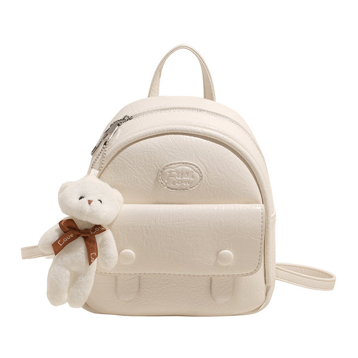 Wholesale Simple backpack, solid color, stylish mini handbag, versatile and high-end student bag