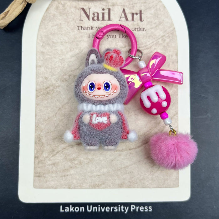 Wholesale Flocked King Figurine Keychain