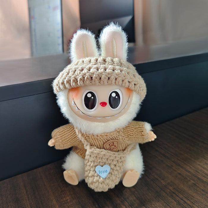 Wholesale Knitted Baby Clothes Plush Doll Baby Clothes Accessories