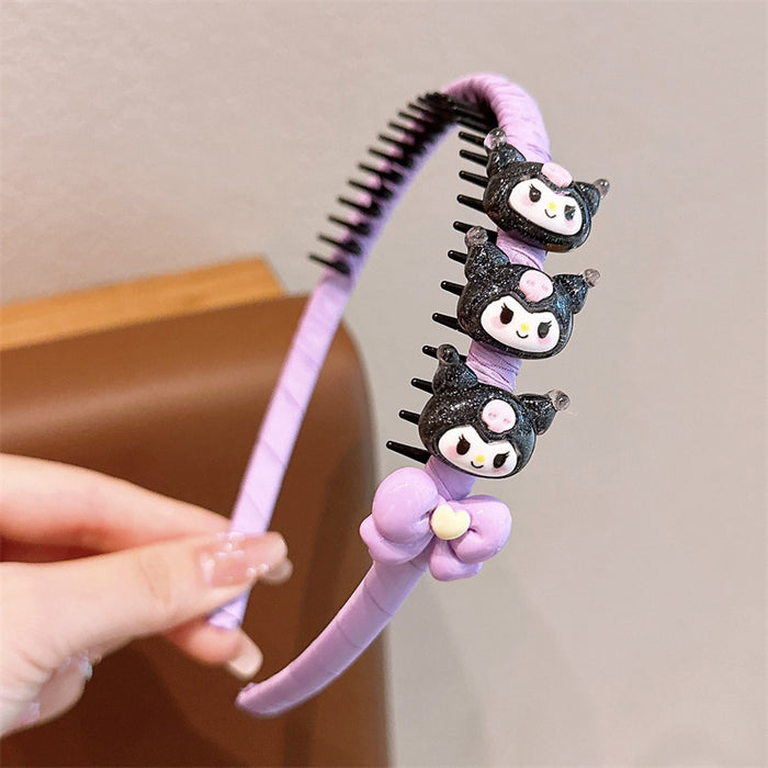 Wholesale Cute Cartoon Non-slip Toothed Fabric Headband JDC-HD-Jiangx001