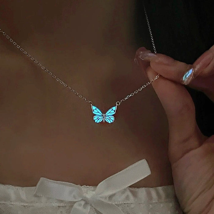 Wholesale Luminous Butterfly Necklace ~ Smart Butterfly Bracelet Female