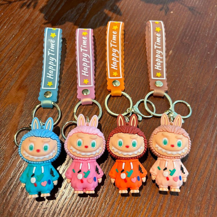 Wholesale Cartoon pajamas little sheep keychain doll pendant car key chain exquisite small pendant