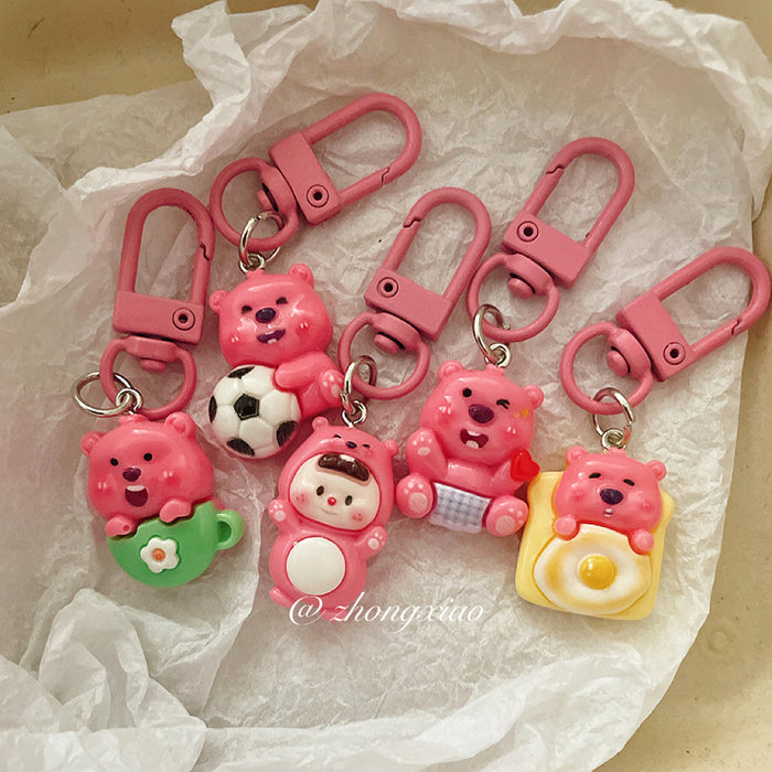Wholesale Cute keychain cartoon pendant hanging decoration, student backpack accessories