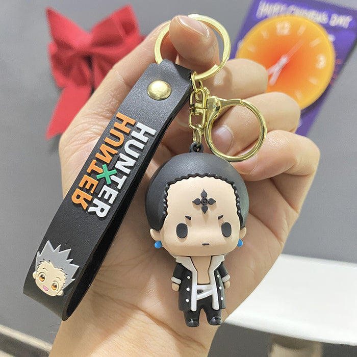 Wholesale Cute PVC cartoon 3D figurine keychains