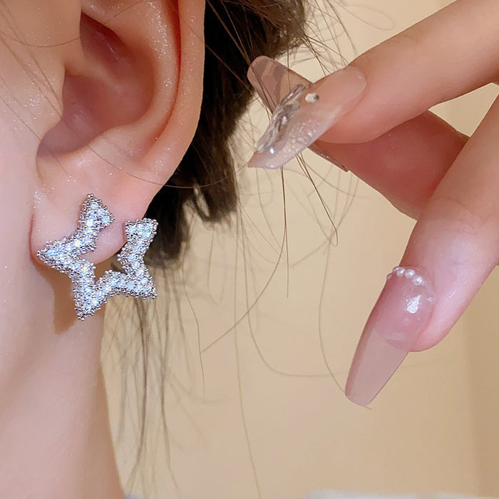 Wholesale star River dream diamond star earrings Women's earrings earrings summer