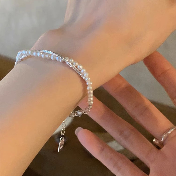 Wholesale Pearl bead bracelet, light luxury, niche, exquisite and versatile