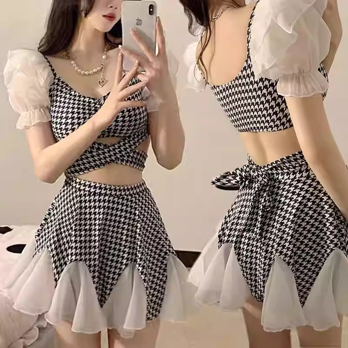 Wholesale Swimsuit split skirt style girl