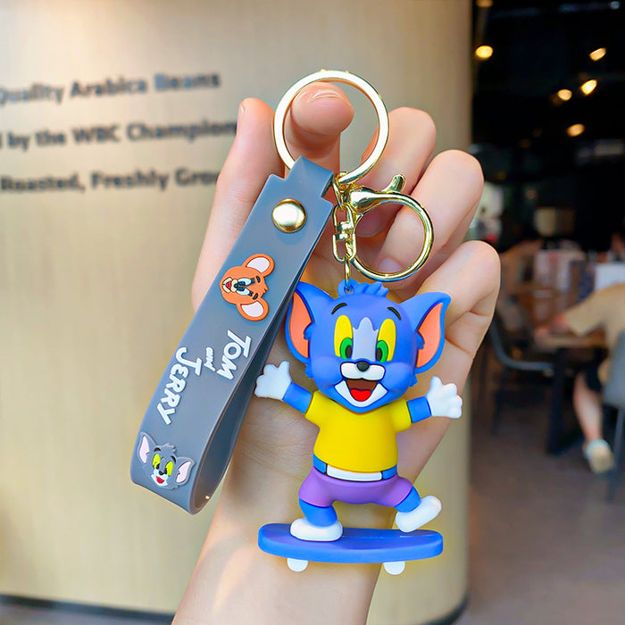 Wholesale Cartoon Silicone Keychain JDC-KC-MZL014