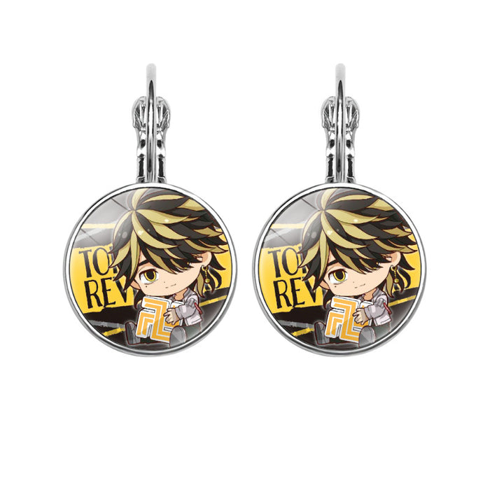 Wholesale Avengers Time Gem French earrings anime peripheral jewelry