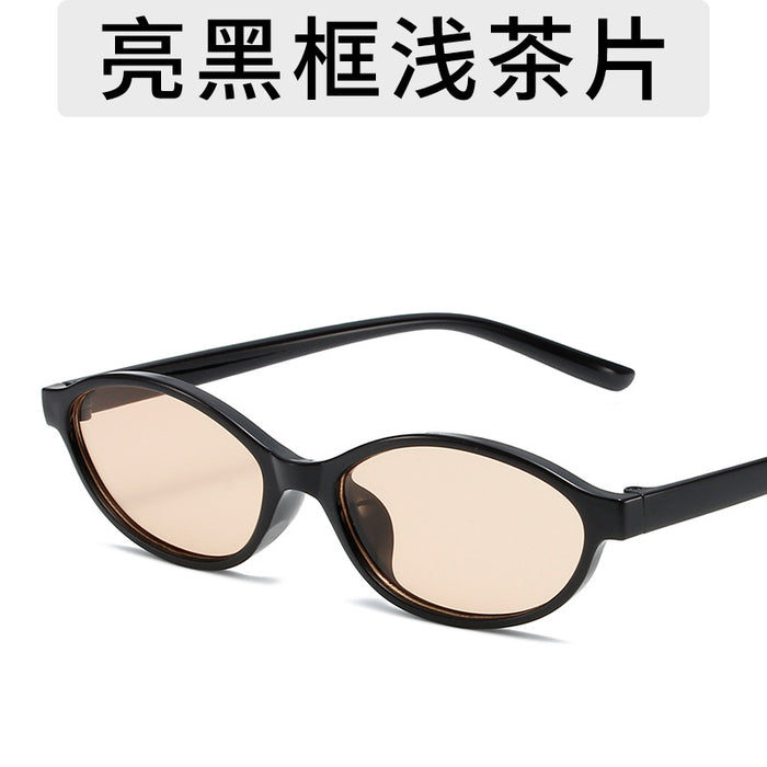 Wholesale Retro oval small frame sunglasses for women's outdoor fashion wear, sunglasses for men's personality