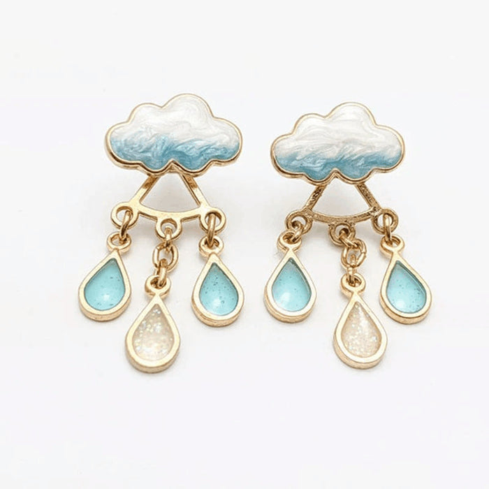Wholesale New Cloud Earrings Fashion tassel Raindrop Women's Earpins