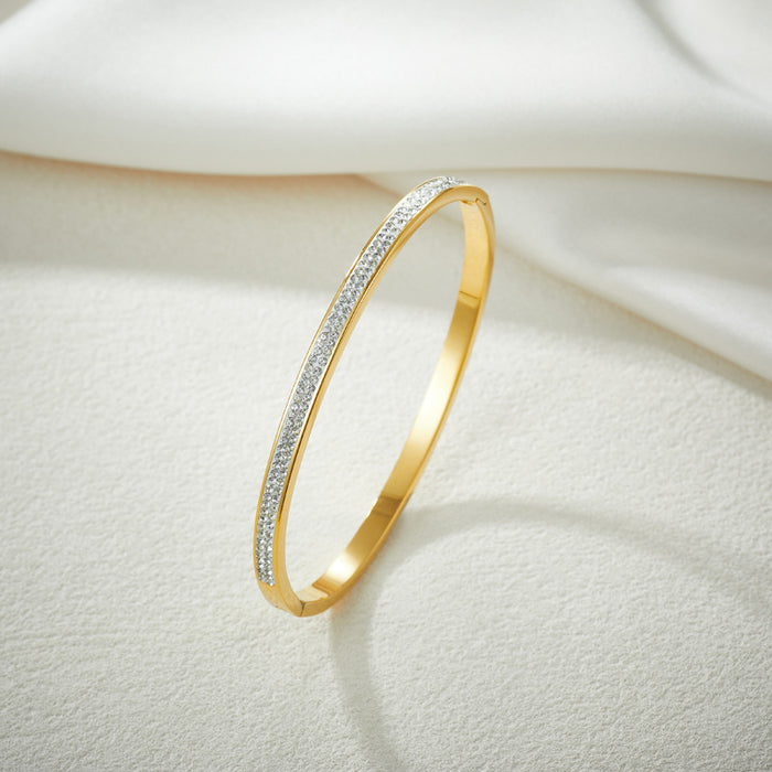 Wholesale Titanium steel bracelet gold and silver women's bangle