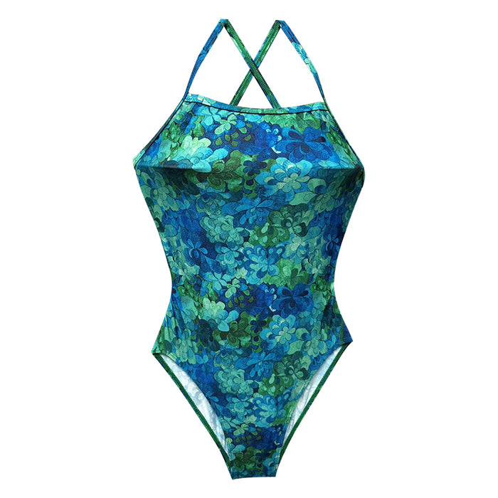 Wholesale One piece triangle swimsuit women's new style racing professional sports training one-piece sexy hot spring fashion