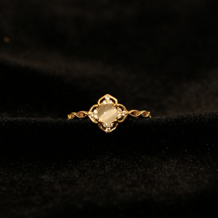 Wholesale Light luxury, exquisite and high-end, versatile retro open-end ring