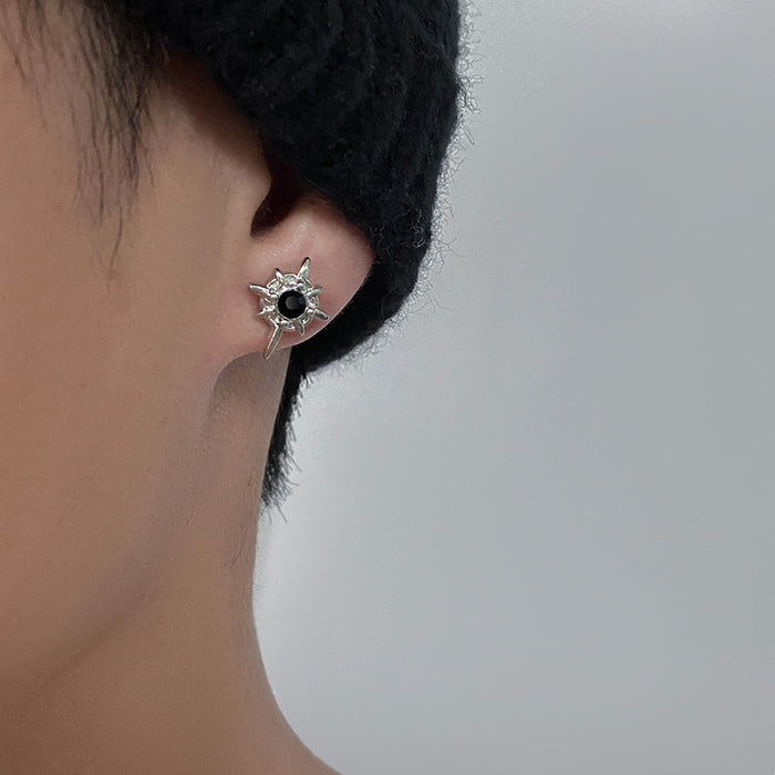 Wholesale Star shaped earrings, versatile high street style, simple and niche magnetic ear clips, earrings accessories