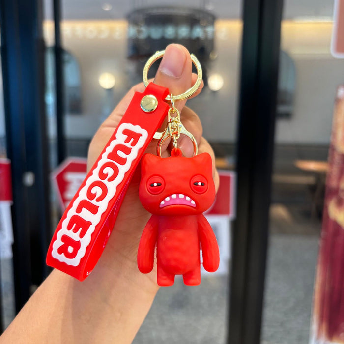 Wholesale Monster keychain cute toothy doll pendant