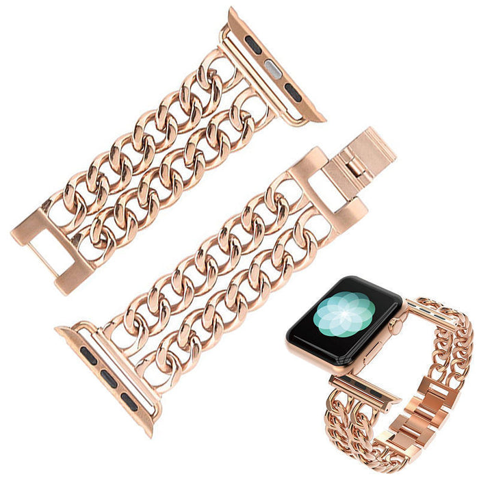 Wholesale iwatch10th generation double row denim chain