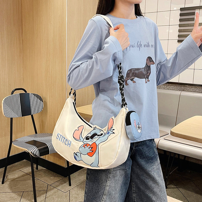 Wholesale Women' s cartoon-style quirky nylon canvas cross-body shoulder bags